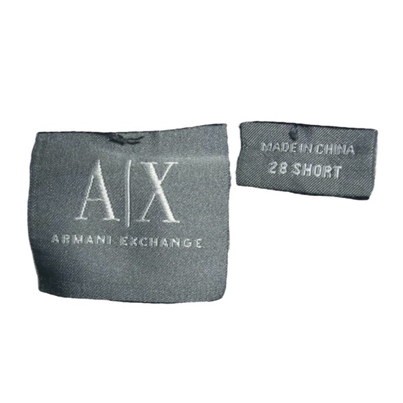 Armani Exchange Jeans Distressed Splatter Holes Grunge Punk alt egirl Short P - Picture 11 of 13